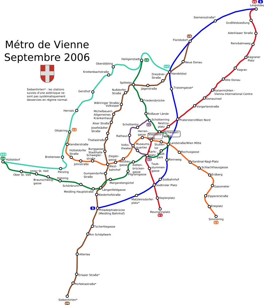 Plan du rÃ©seau du mÃ©tro