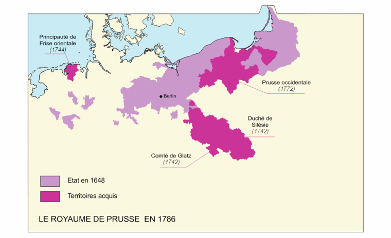 Le Royaume de Prusse en 1786