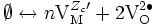 \emptyset \leftrightarrow n \mathrm{V}_{\mathrm{M}}^{Z_c \prime} + 2 \mathrm{V_O^{2 \bullet}}