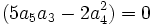 (5a_5a_3-2a_4^2)  = 0 