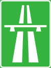 Panneau de signalisation autoroutier vert