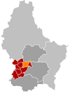 Localisation de Kehlen au Luxembourg