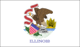 Le drapeau de l'Illinois