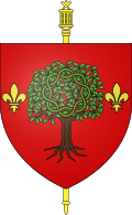 Blason de l'Abbaye de Monthiers-en-Argonne (Marne)