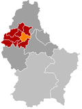 Localisation de Goesdorf dans le Luxembourg