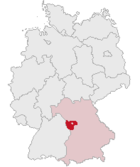 Localisation de l'arrondissement en Allemagne