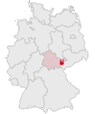 Localisation de l'arrondissement en Allemagne