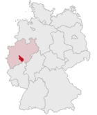 Localisation de l'arrondissement du Haut-Berg en Allemagne