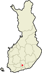 Localisation de Lahti en Finlande