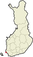 Localisation de Taivassalo en Finlande