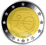 2 € Malte 2009 - Union économique et monétaire