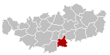 Situation de la commune dans la province du Brabant wallon