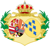 Coat of Arms of Elisabeth Farnese, Queen Consort of Spain.svg