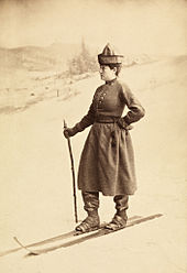 Photographie représentant Eva Nansen en 1889.