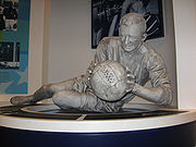 Statue de Trautmann au musée de Manchester City.