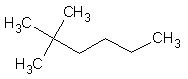 Représentations du 2,2-diméthylhexane