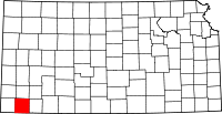Map of Kansas highlighting Stevens County.svg