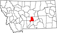Map of Montana highlighting Golden Valley County.svg