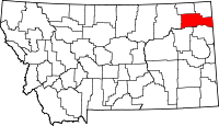 Map of Montana highlighting Roosevelt County.svg