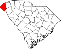 Map of South Carolina highlighting Oconee County.svg