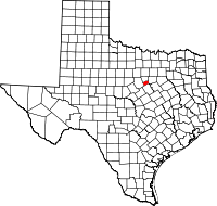 Map of Texas highlighting Somervell County.svg
