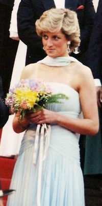Diana au festival de Cannes en 1987.