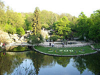 The landscape of the Sofiyivsky Park.