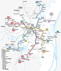 Strasbourg - Straßenbahn - Netzplan (mit Erweiterungen).png