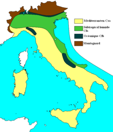 Carte climatique de l'Italie.PNG