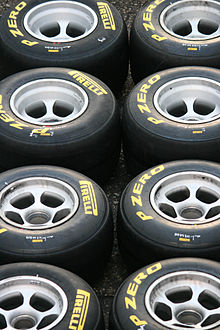 Photo de pneumatiques Pirelli de Formule 1