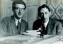 C. Loewner à droite (inconnu à gauche)en 1927 (coll. MFO)