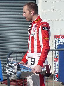 Chris van der Drift with his podium trophies at SF 2010.jpg