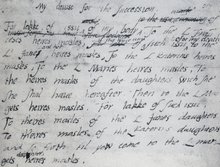  Lettre manuscrite à l'écriture irrégulière comportant plusieurs ratures