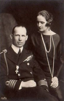 Photo du prince Georges 2 et de la princesse Élisabeth de Roumanie.