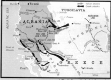 Schéma des combats de la guerre ialo-grecque.