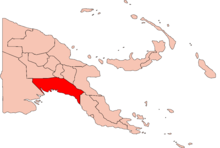 Localisation de la province (en rouge) dans le pays.