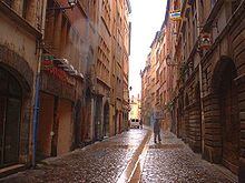 Une des rues du Vieux-Lyon