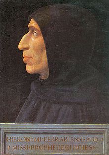 Jérôme Savonarole par Fra Bartolomeo, dans sa cellule au couvent San Marco, 1498