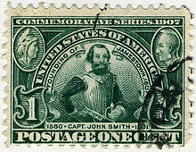 US stamp 1907 1c Jamestown Expo John Smith.jpg