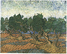 Oliviers penchés sous l'effet du mistral,Vincent Van GoghSaint-Rémy-de-Provence, novembre/décembre 1889