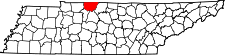 Map of Tennessee highlighting Robertson County.svg