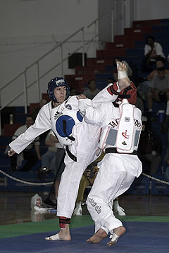 Combat de taekwondo