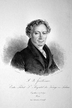 Anton Bernhard Fürstenau, lithographie de Josef Kriehuber, vers 1830