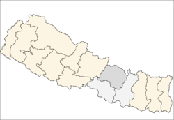 Localisation de la zone de la Bagmati