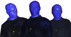 Trois membres du Blue Man Group