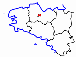 Localisation du Canton de Quintin
