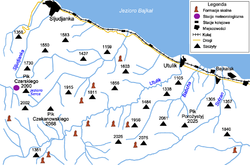 Carte du centre de la chaîne des Monts Khamar-Daban