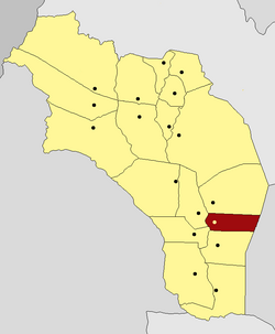 Localisation du département de General Belgrano dans la province