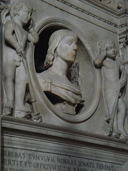Buste d'Emilio de' Cavalieri, Basilique de l'Ara Coeli, Rome
