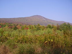 Le mont Greylock depuis la West Mountain Road